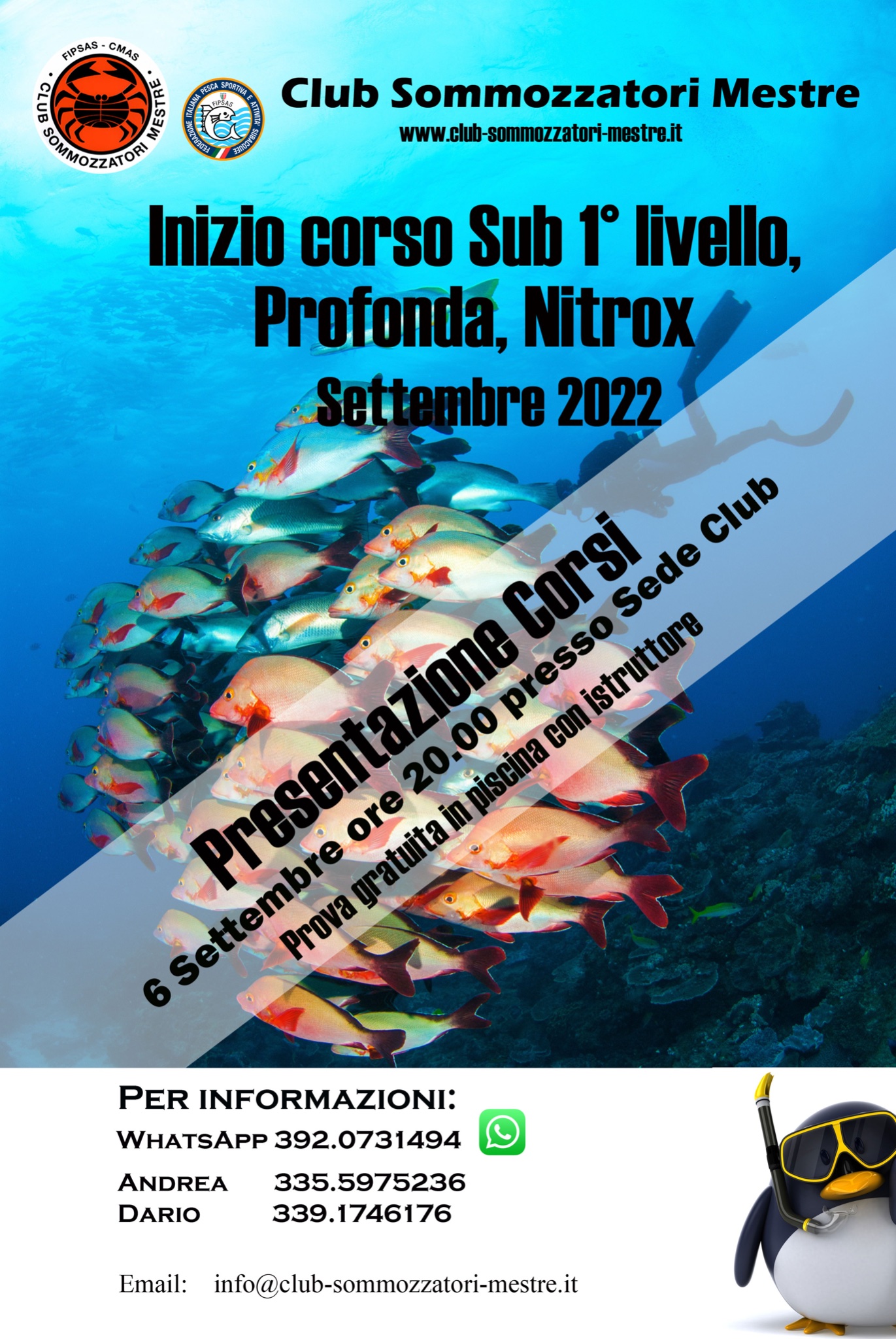 Inizio Corsi ARA  1°  -  2022